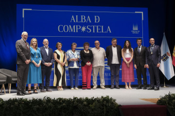 Acto de entrega de los premios Alba de Compostela,