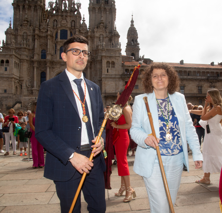 Santiago y Padrón renuevan su hermanamiento en el Día de Padrón, dentro de las Festas do Apóstolo