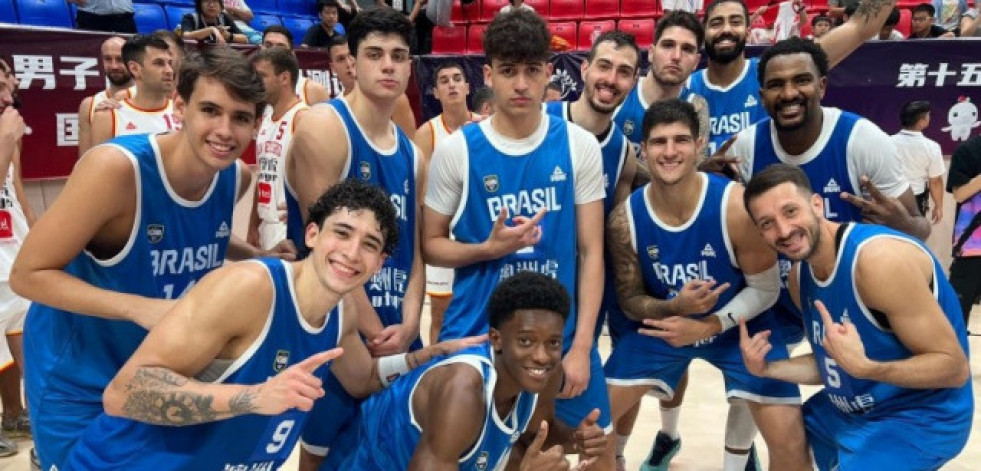 Caio Pacheco, nuevo base del Leyma Coruña, deslumbra con Brasil