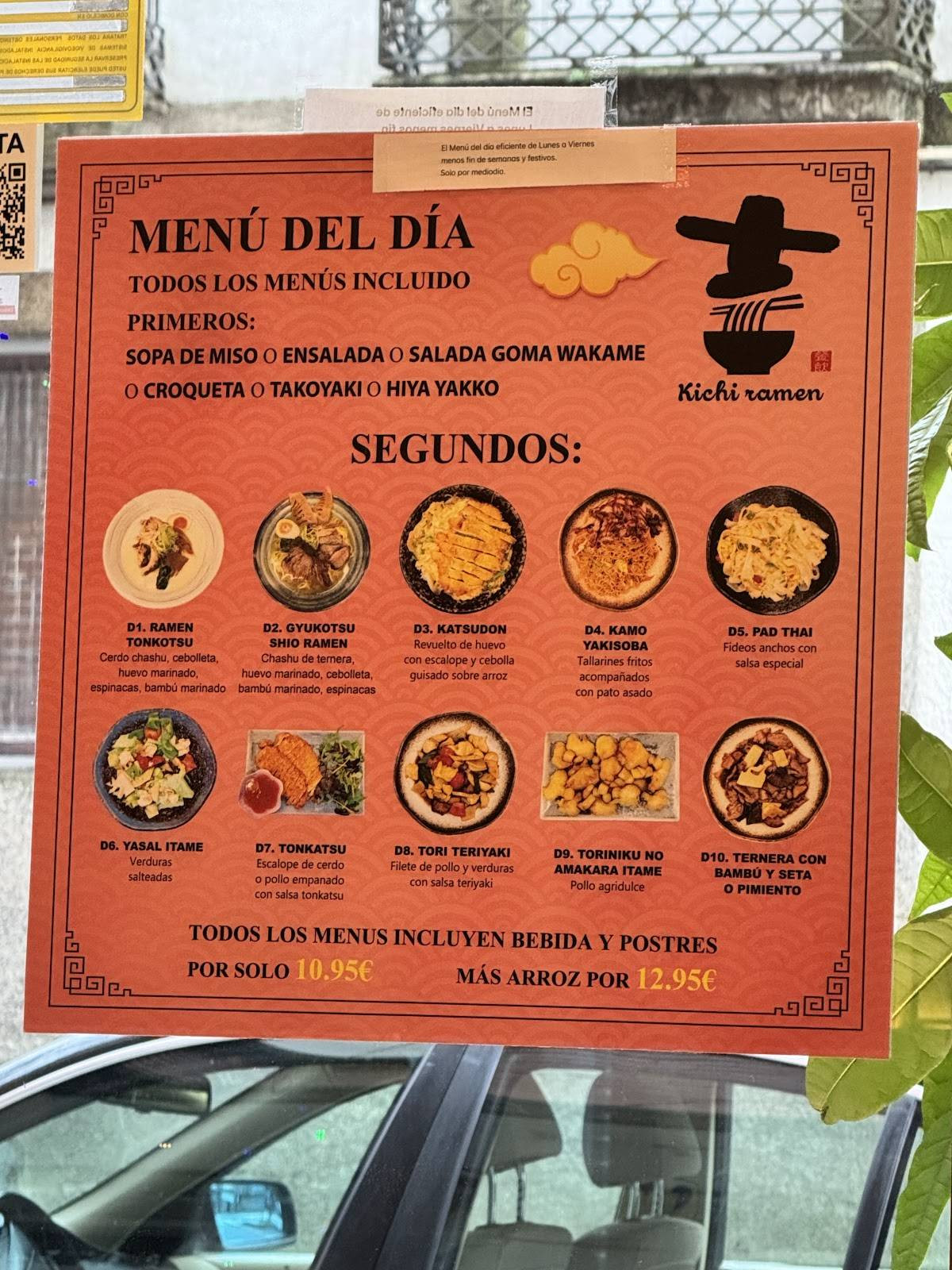 Santiago de Compostela Kichi ramen menu nyf