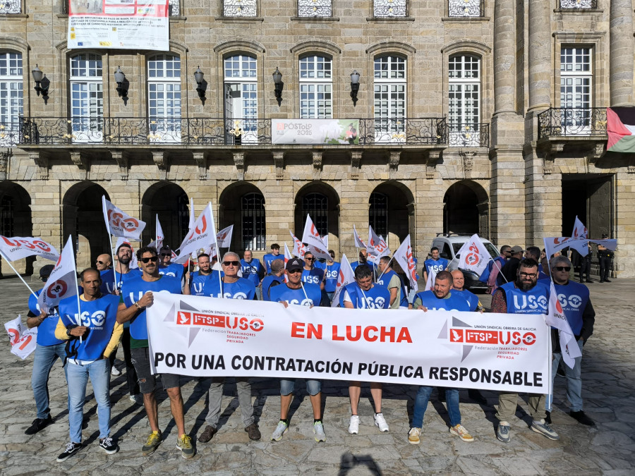 USO tomará acciones legales contra el Concello de Santiago por el impago a vigilantes de seguridad en la UMAD