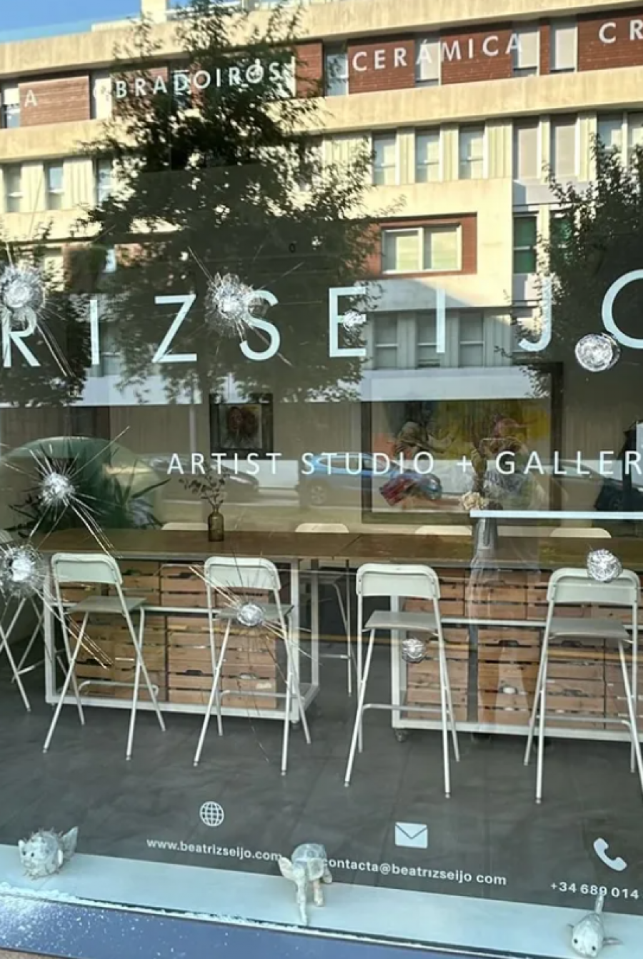 Denuncian un ataque vandálico en la escuela de arte Beatriz Seijo