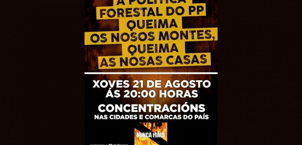 Santiago únese á onda de manifestacións contra a política forestal