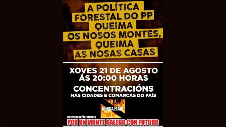 Santiago únese á onda de manifestacións contra a política forestal