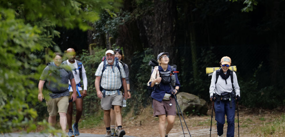 Los incendios también se notan en el Camino de Santiago