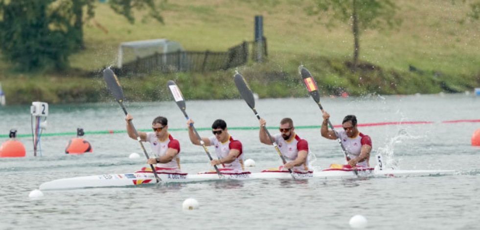 El K4 de Arévalo, directo a la final del Mundial tras ganar su eliminatoria
