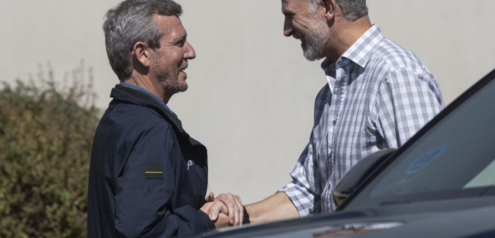 Los reyes llegan a Verín para conocer los daños causados por los incendios