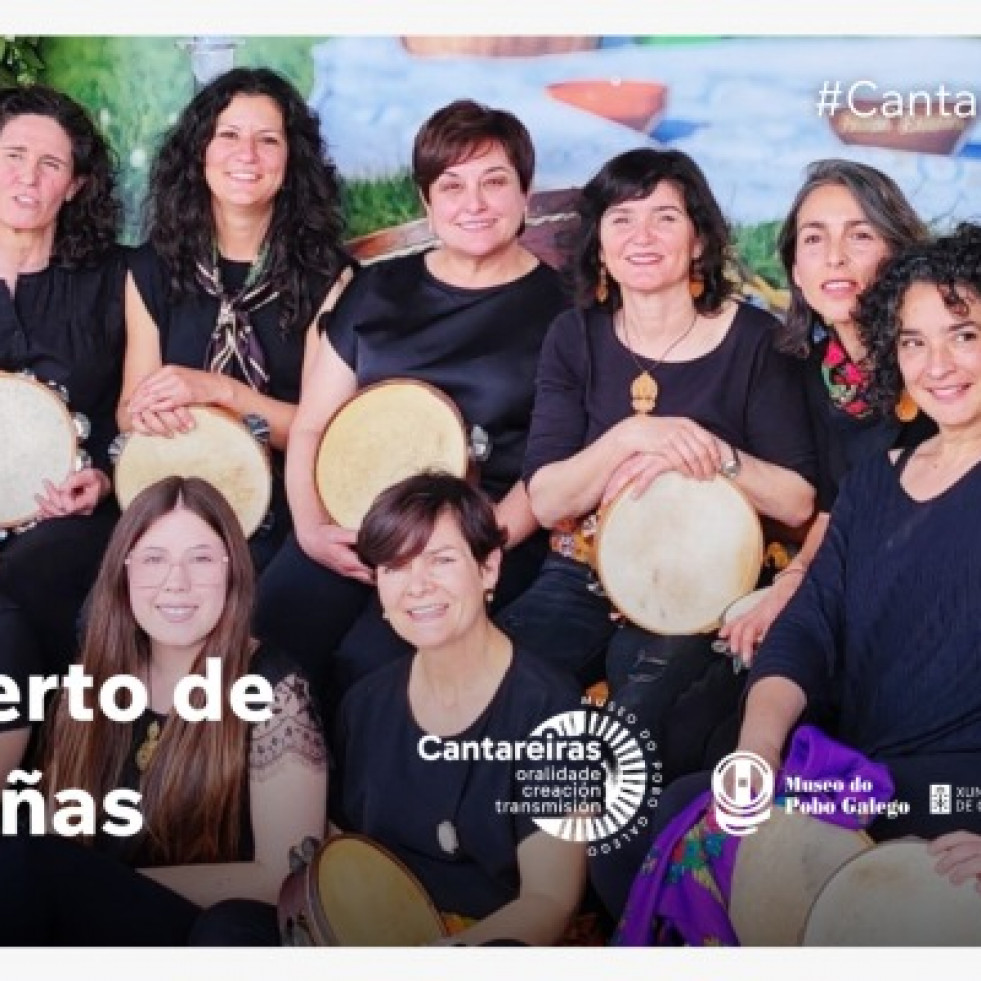 Raigañas leva a súa música tradicional ao xardín do Museo do Pobo Galego