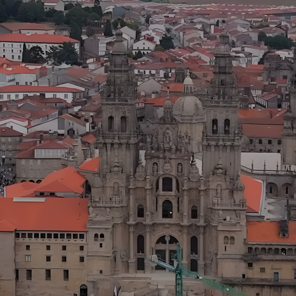 La Catedral de Santiago, a vista de dron