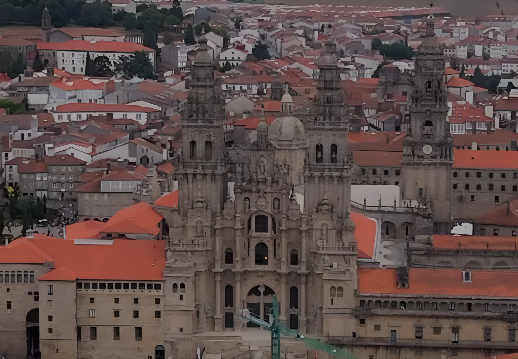La Catedral de Santiago, a vista de dron