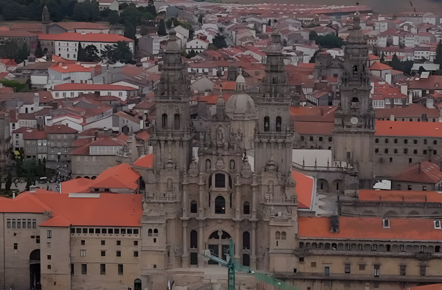 La Catedral de Santiago, a vista de dron