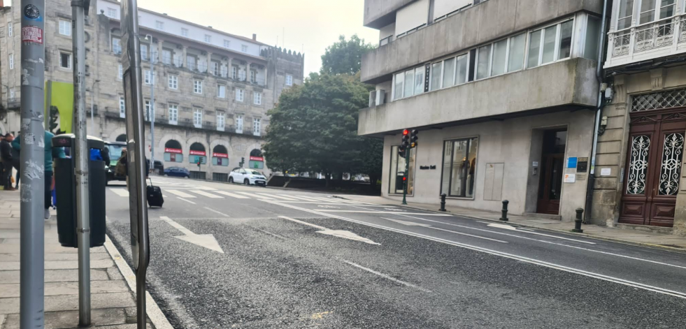Investigan un posible incendio intencionado en una notaría y un despacho de abogados en el centro de Santiago