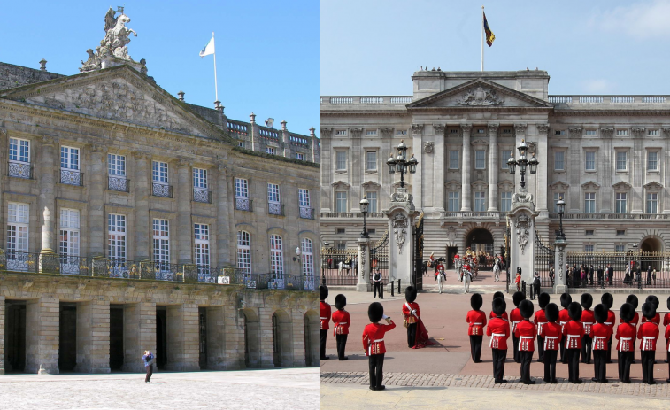 O Pazo de Raxoi e o Palacio de Buckingham: unha sorprendente conexión arquitectónica