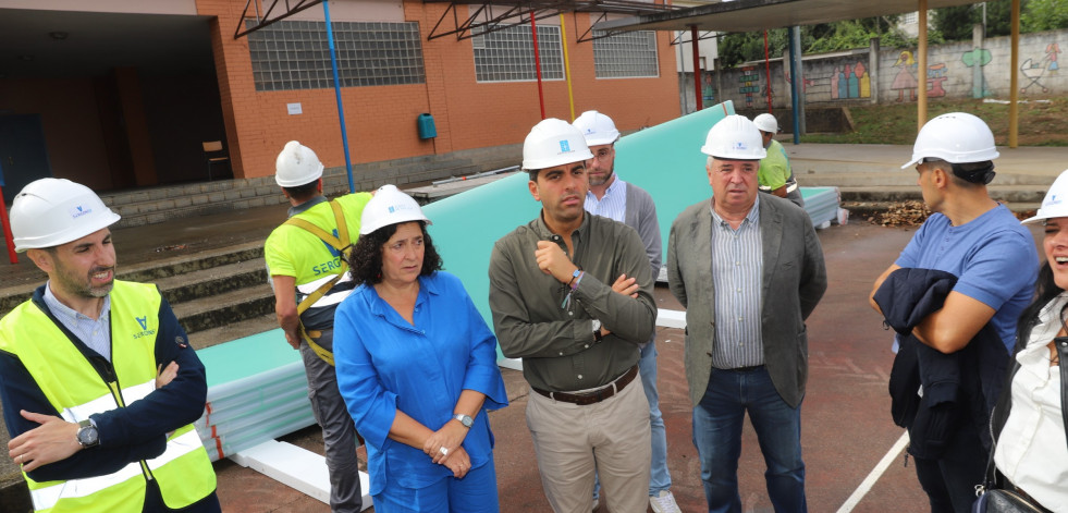 La Xunta invierte más de 291.000 euros en renovar la cubierta del CEIP de Sigüeiro en Oroso
