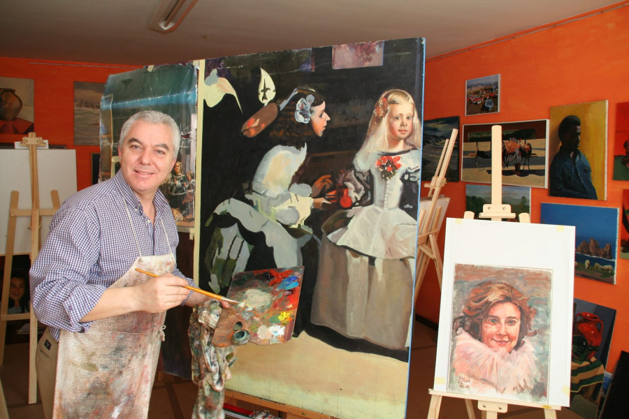Tres artistas compostelanos unen talento en una muestra conjunta en el Centro Empresarial del Tambre