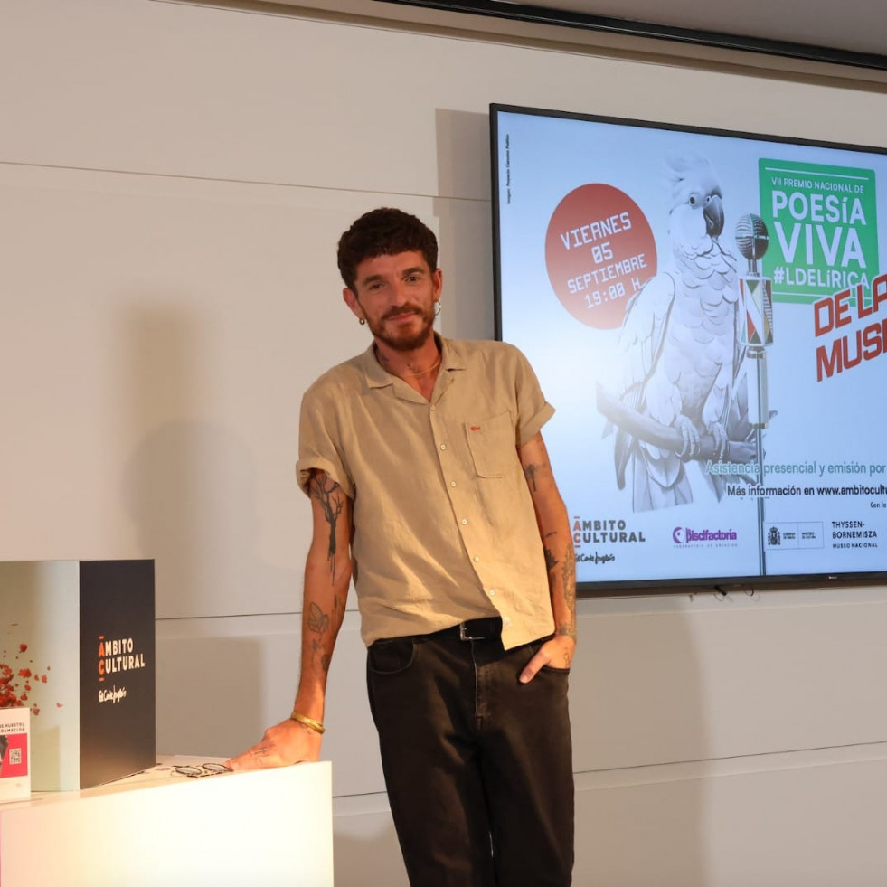 Samuel Merino representará a Galicia y Asturias en la final del Premio Nacional de Poesía Viva #LdeLírica
