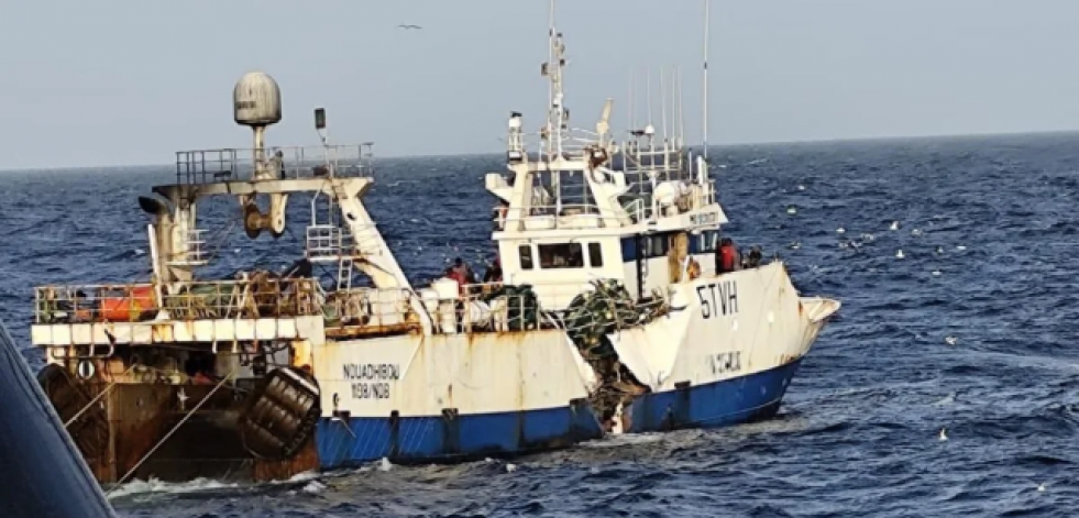 Cinco desaparecidos en Mauritania al hundirse un barco de capital gallego tras colisionar con otro buque