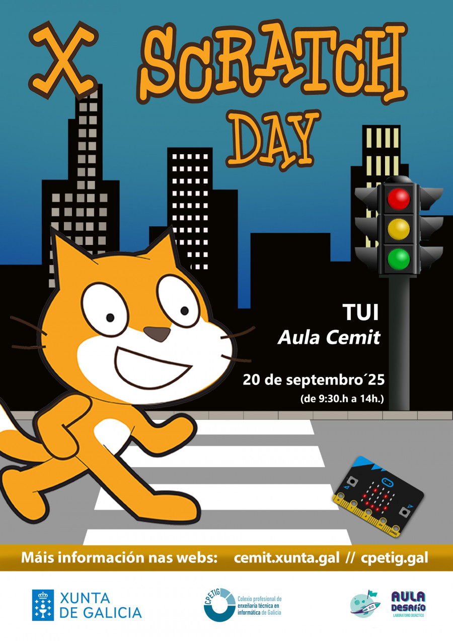 Santiago acollerá a clausura da X edición do Scratch Day con IA e novas experiencias STEAM