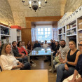 IMAXE   Reunión do Comité de Empresa de Ryanair (CIG e CCOO) con Gonzalo Muíños, Mila Castro e Mercedes Rosón