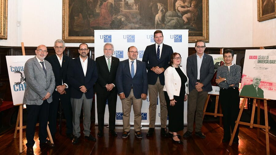 A USC crea catro cátedras para homenaxear a Rosalía, Castelao, Otero Pedrayo e Carvalho Calero