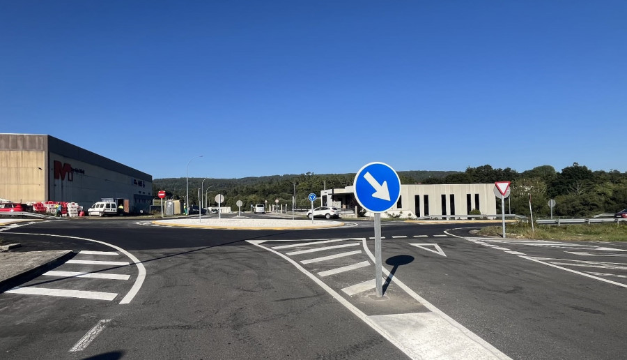La Xunta finaliza la transformación de la glorieta de la AC-546 en Negreira
