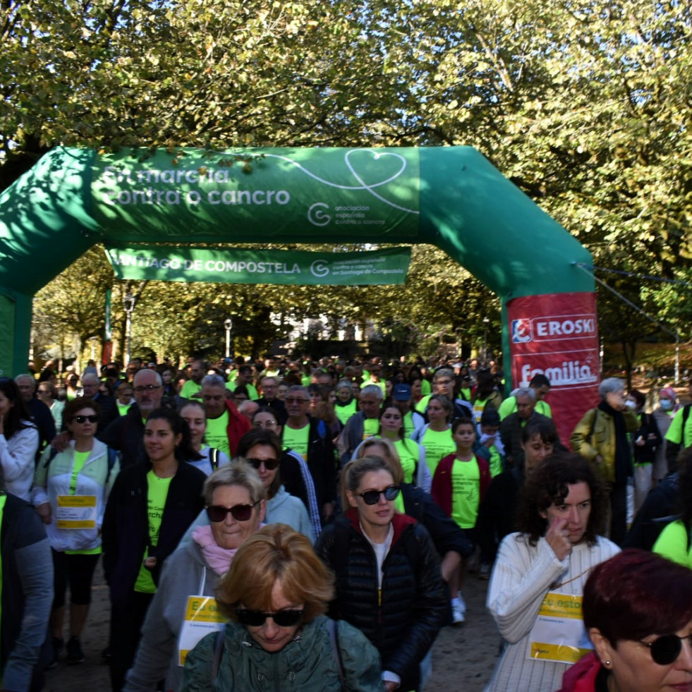 Inscripciones abiertas para la caminata contra el cáncer en Compostela: camisetas para los 1.500 primeros