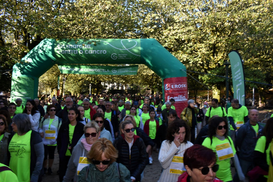 Inscripciones abiertas para la caminata contra el cáncer en Compostela: camisetas para los 1.500 primeros